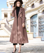 brown wool blend coat