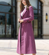 purple wool blend coat