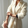 Gray Wool Fleece Long Wool Coat Vivian Seven