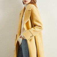 womens yellow coat