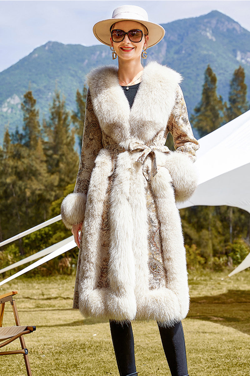 womens fur leather coat