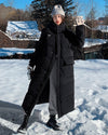 Women Oversize Long Quilted Puffer Parka Coat White Long Warm Coat Black Loose Winter Coat Vivian Seven