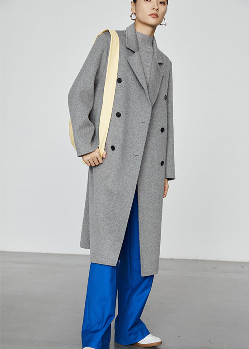 gray wool coat