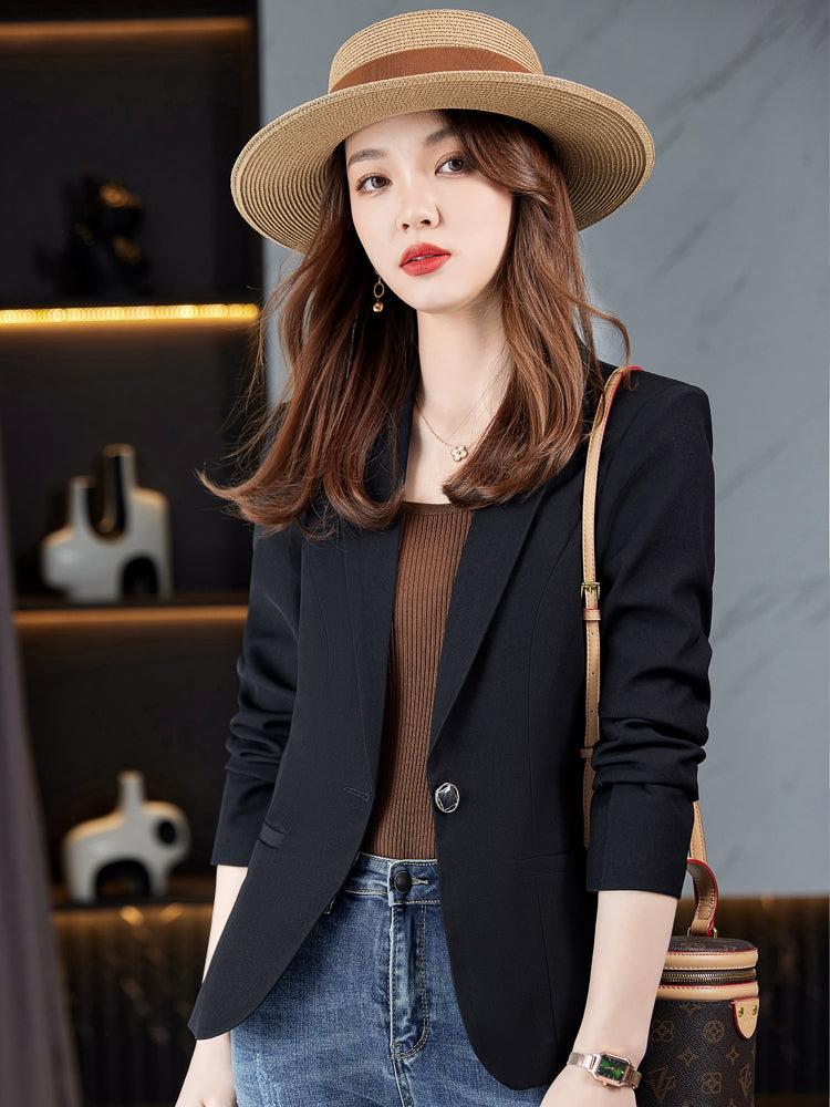 Single Breasted One Button Blazer Vivian Seven