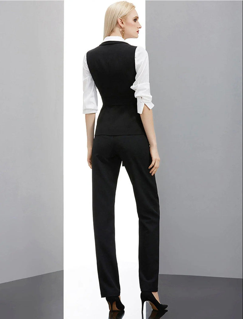 Three Piece Pantsuit Business Pant Suit Vivian Seven