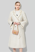 ivory tweed coat