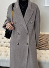 double breasted wool coat 