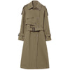 Olive green trench coat