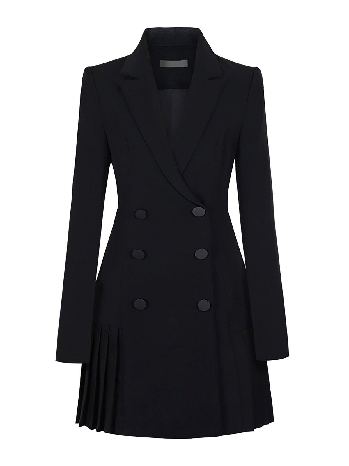 Long Sleeve Fit & Flare Blazer Mini Dress | Vivian Seven Long Sleeve Fit & Flare Blazer Mini Dress | Vivian Seven