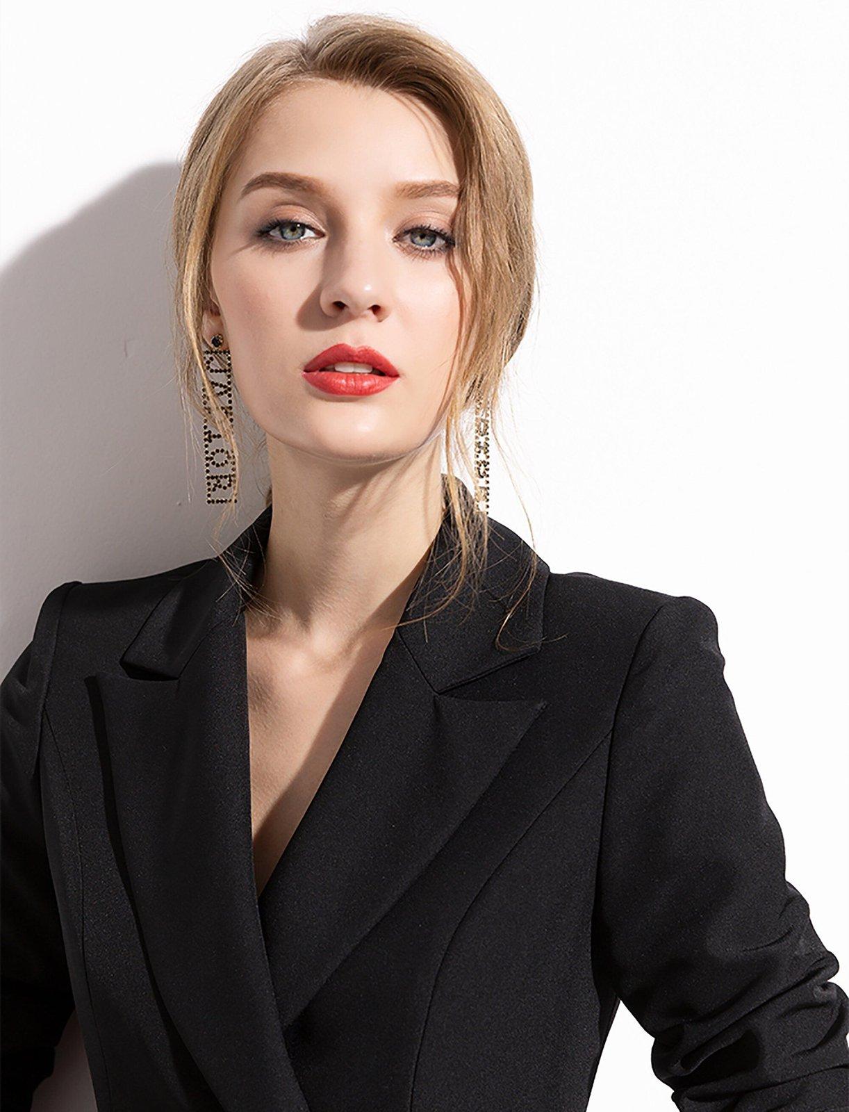Long Sleeve Fit & Flare Blazer Mini Dress Long Sleeve Fit & Flare Blazer Mini Dress