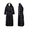 Women Black Maxi Down Coat,Quilted Down Puffer Coat,Waterproof Long Down Jacket,Warm Winter Coat,Wrap Down Coat,Warm Puffy Coat,Plus Size Vivian Seven