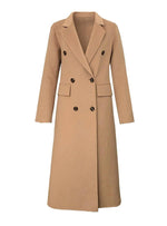 Women Camel Wool Long Coat,Double Faced Cashmere Overcoat,Long Wool Trench coat,Double breasted wool coat,Winter coat,Plus Size Wool coat Vivian Seven