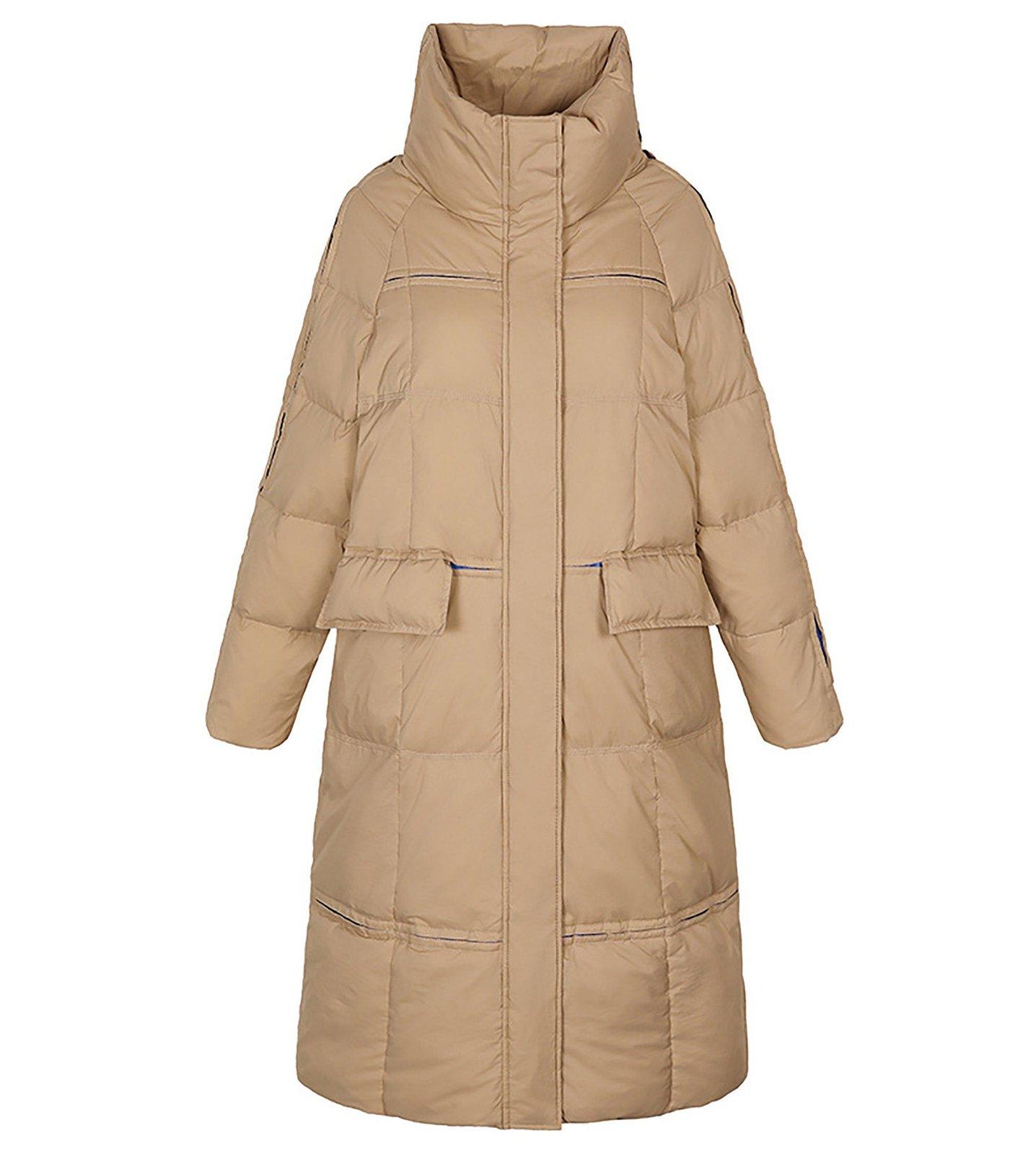 Women's Zip Down Puffer Midi Coat | Vivian Seven