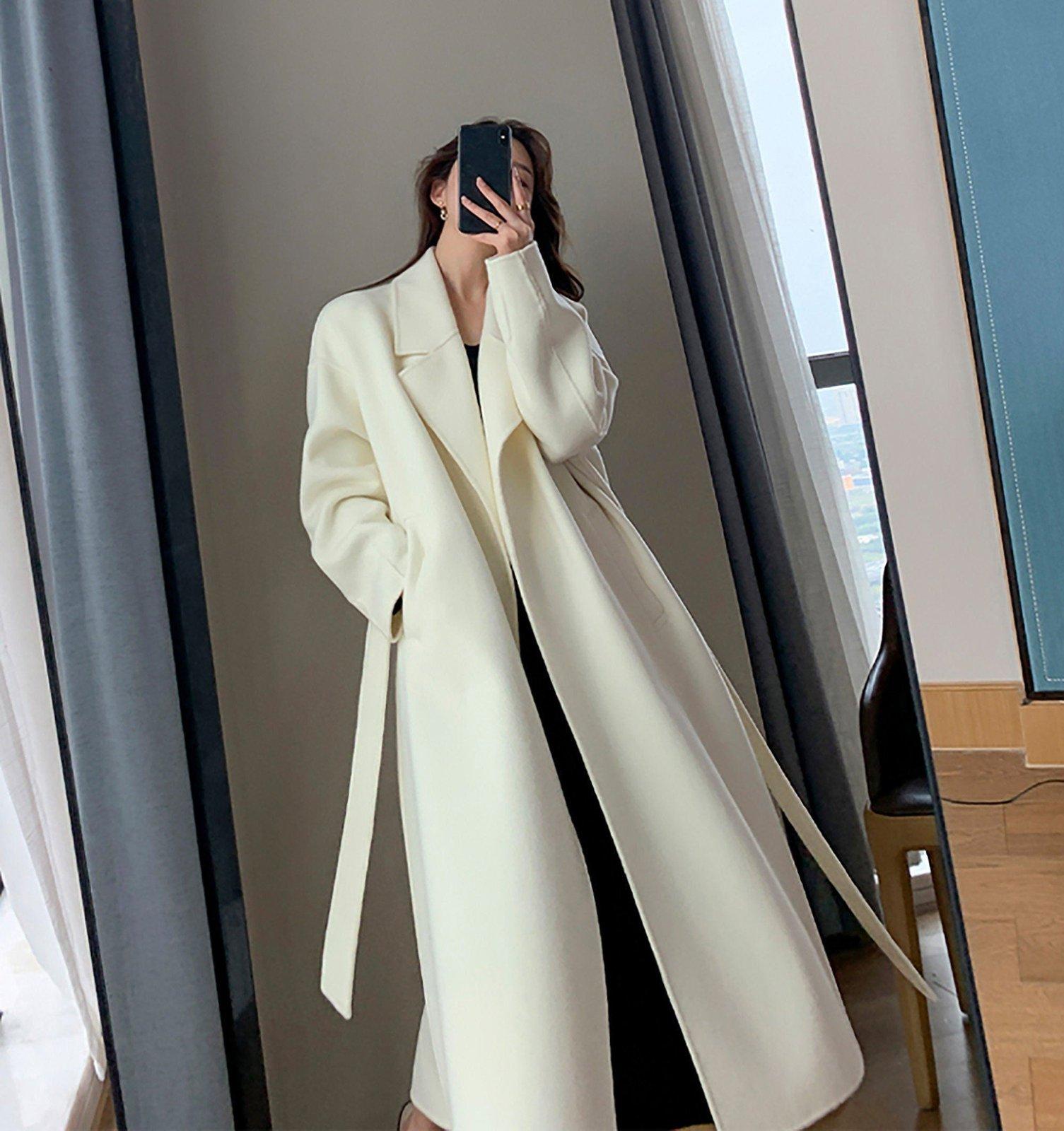 Jane Belted Double Face Wool Long Coat Jane Belted Double Face Wool Long Coat