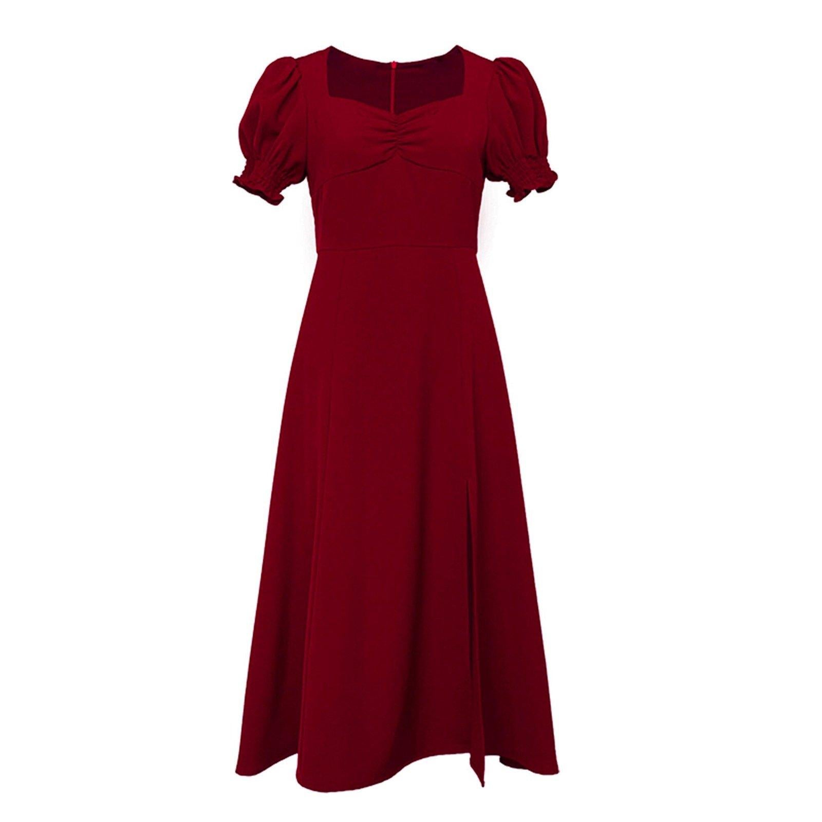 Sweetheart Short Sleeve Fit & Flare Dress | Vivian Seven Sweetheart Short Sleeve Fit & Flare Dress | Vivian Seven