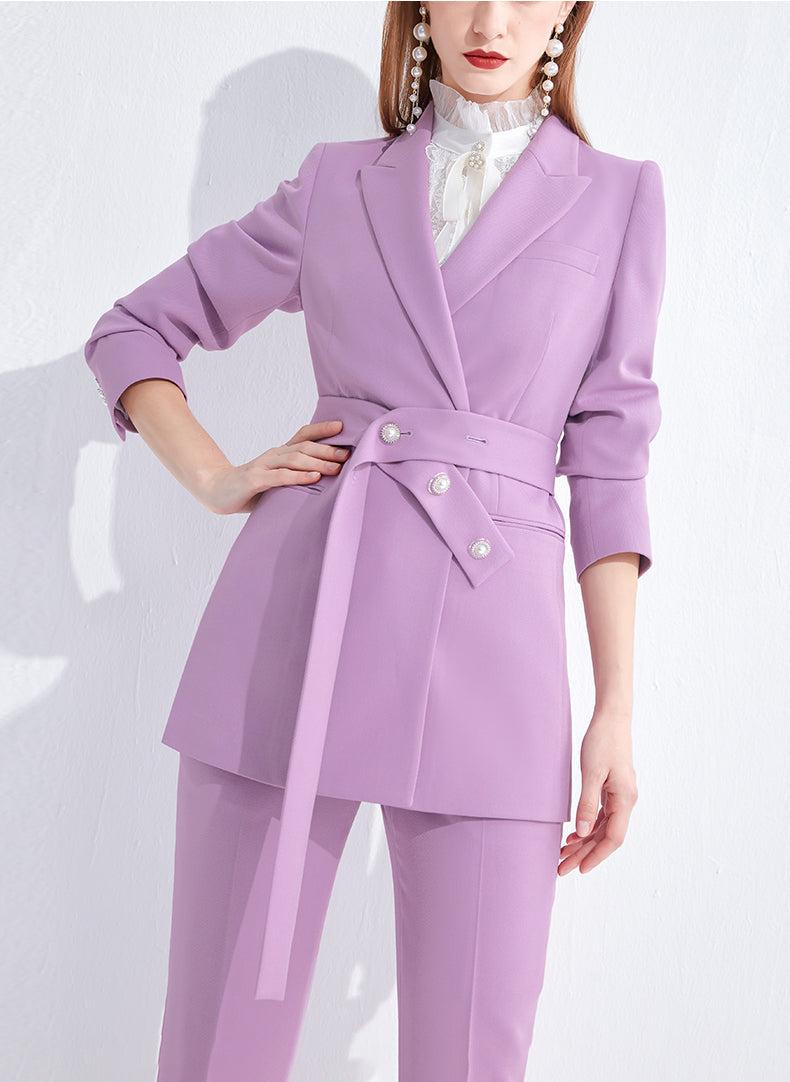 Coral Pink Pants Suit for Women, Office Pant Suit Set Women, Blazer Suit  Set Women, High Waist Straight Pants, Blazer and Trousers Women -   Australia