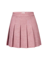 Women Pink Blazer Skirt 2 Piece Set,Office Lady Suit Set,Belt Blazer Pleated Skirt Sets,Wedding Guest Suit,Business Attire,Formal skirt suit Vivian Seven