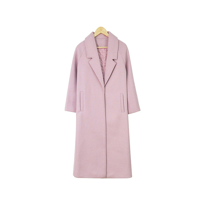 Women Pink Wool Coat,Long Wool Coat,Women Wool Overcoat,Wrap Wool Coat,Winter Wool Coat,Wool Trench Coat For Women,Pink Long Wool Coat Vivian Seven