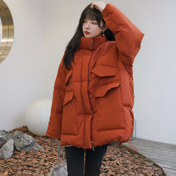 Women Warm Quilted Puffer Jacket Oversize Winter Coat Vivian Seven