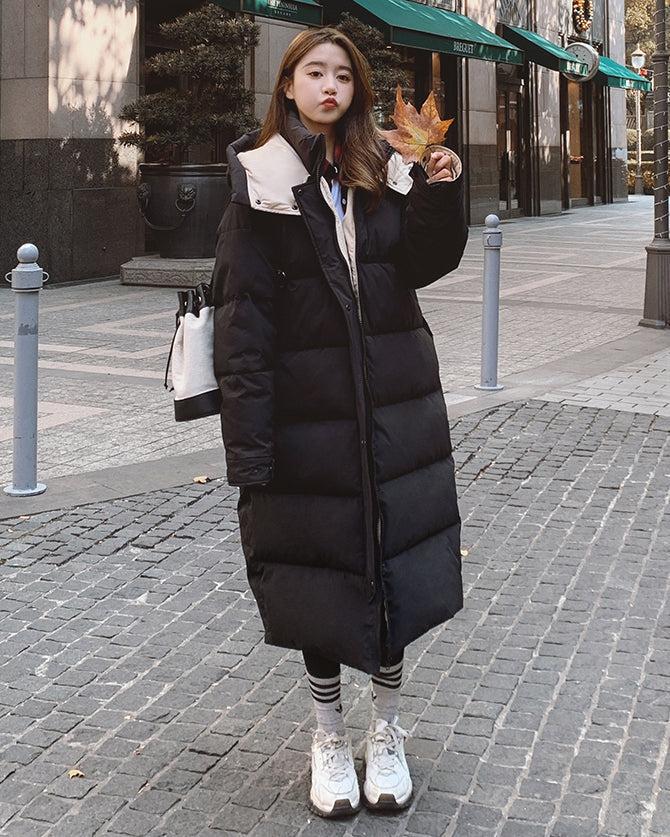 Puffer Korean Long Jacket For Women