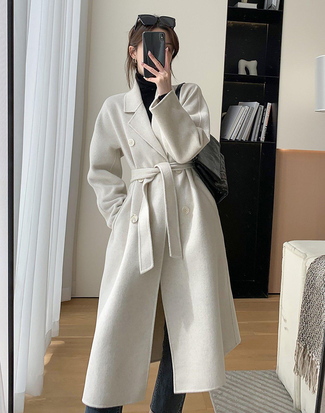 long wool dress coats for women Amazon.com: IDEALSANXUN Long Wool Coat for Women 2026 Fall Winter Double Breasted Trench Coat Coatigan Peacoat Maxi Dress Jackets, Beige, S : Clothing, Shoes & Jewelry