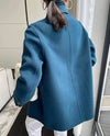 Women Wool Coat,Oversize Wool Overcoat,Beige Wool Blazer,Blue Wool Suit,Black Woolen Coat,Loose Wool Suit,Autumn winter Wool Blazer Jacket Vivian Seven