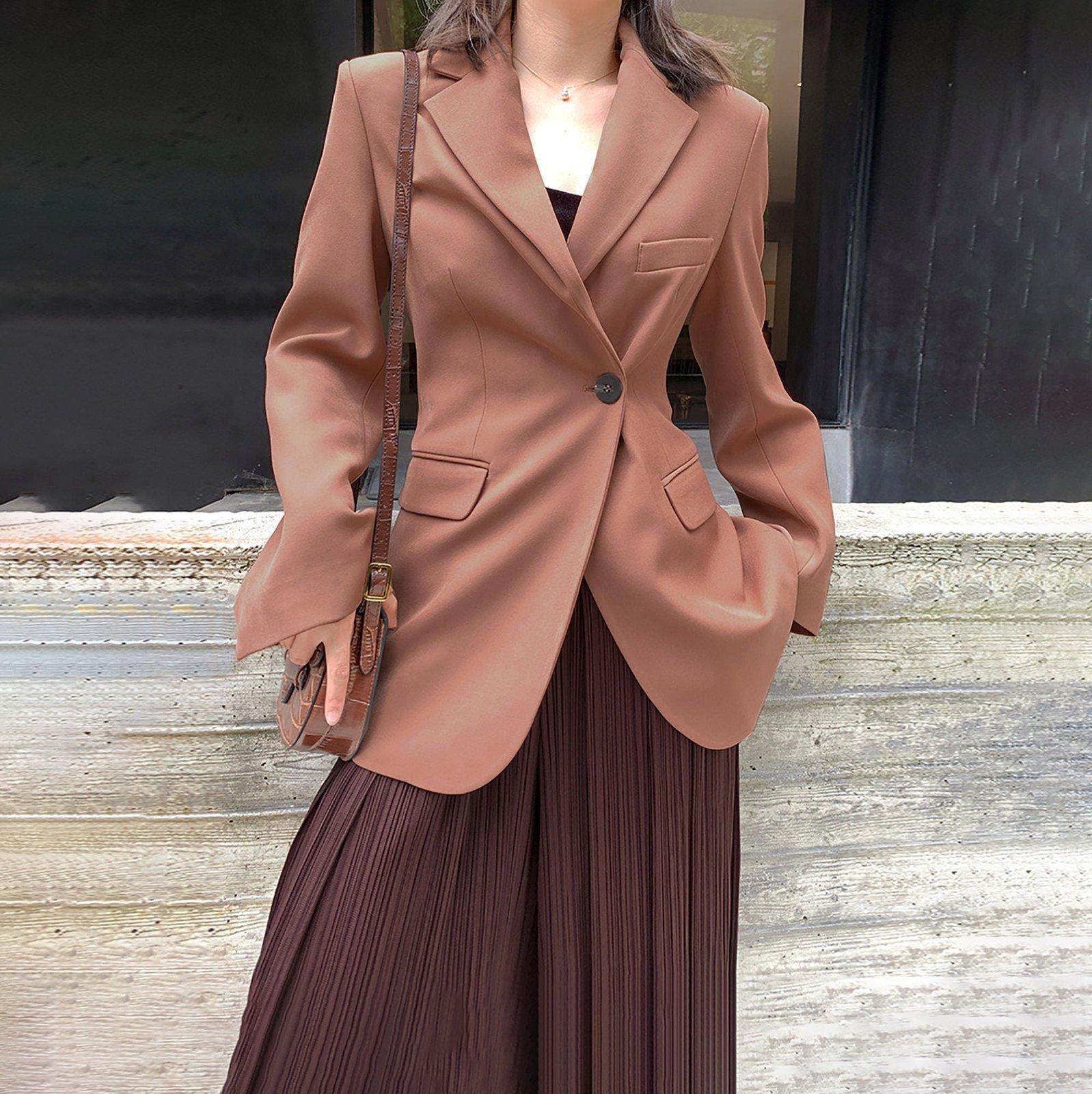 Women's Fitted Single-Button Blazer main image 1
