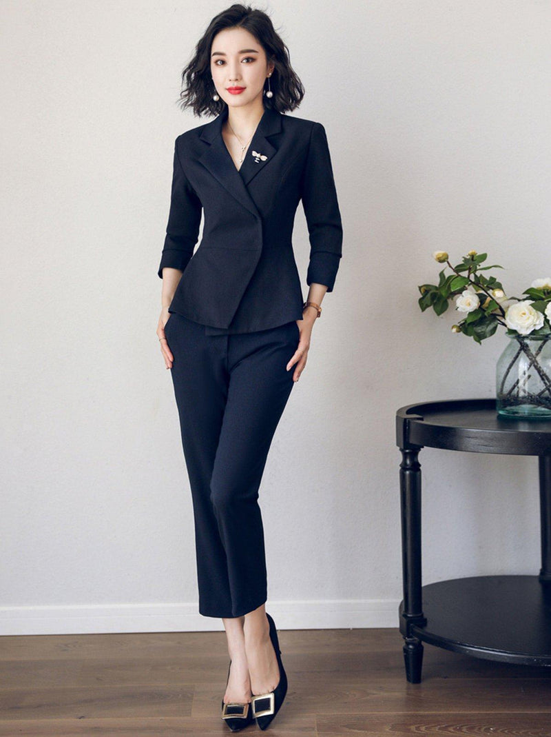 women's black suit