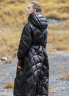 black down puffer coat for women