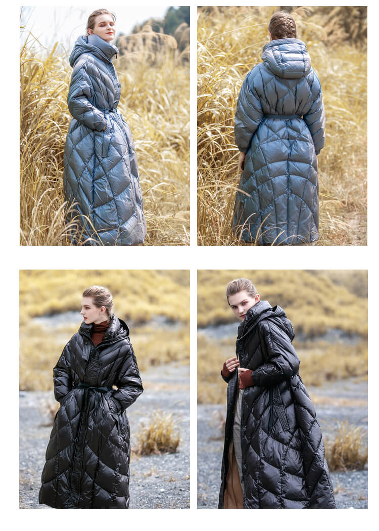 Womens long hotsell length puffer coat