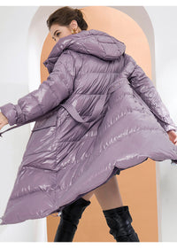 hooded down jacket for women