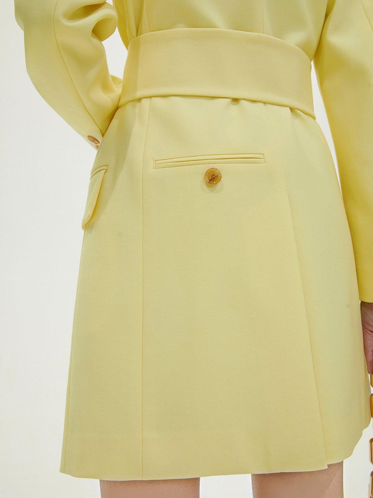 Yellow Double Breasted Long Sleeve Blazer Dress | Vivian Seven M Yellow Double Breasted Long Sleeve Blazer Dress | Vivian Seven M