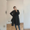 womens wool blend coat black Vivian Seven